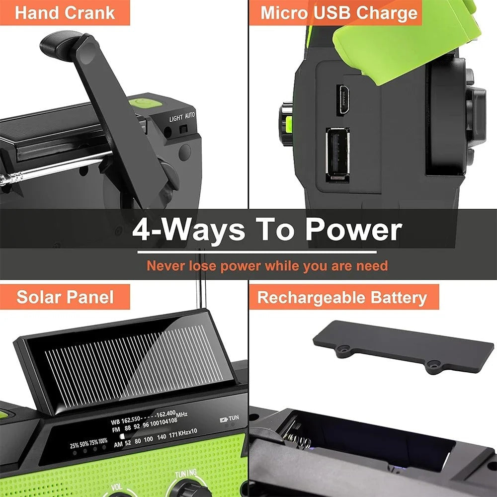 Emergency Crank & Solar Radio